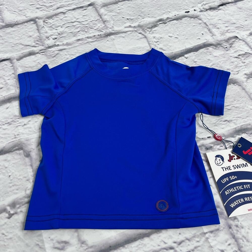 Jr swim boys blue rash guard swim top new size toddler 2T
